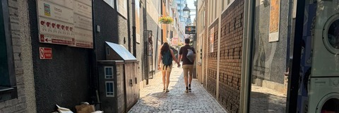 Foto van de steeg