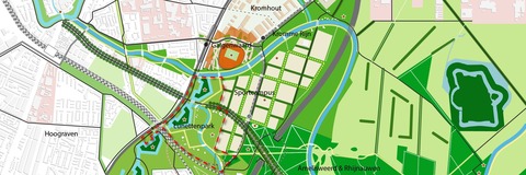Overzichtskaart van het gebied Maarschalkerweerd