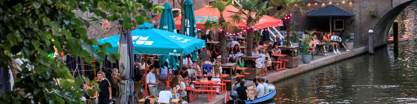 Horeca-terrassen aan de werf