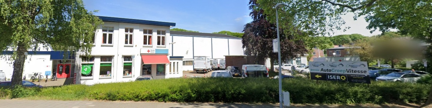 Blik op de huidige gebouwen aan Koningsweg 2