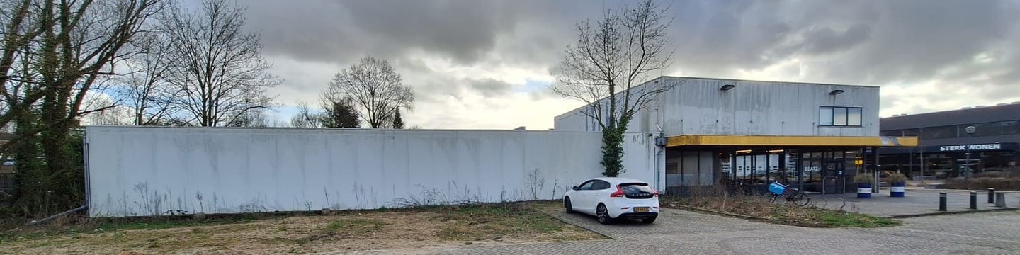 Foto van het gebouw dat er nu staat