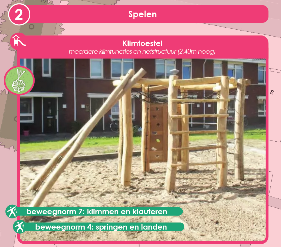 Klimtoestel van hout