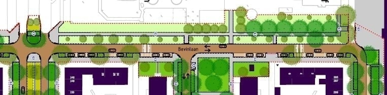 Plattegrond Bevinlaan