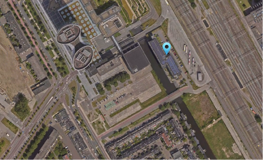 De Jan van Foreeststraat in het centrum van Utrecht, bij het spoor.