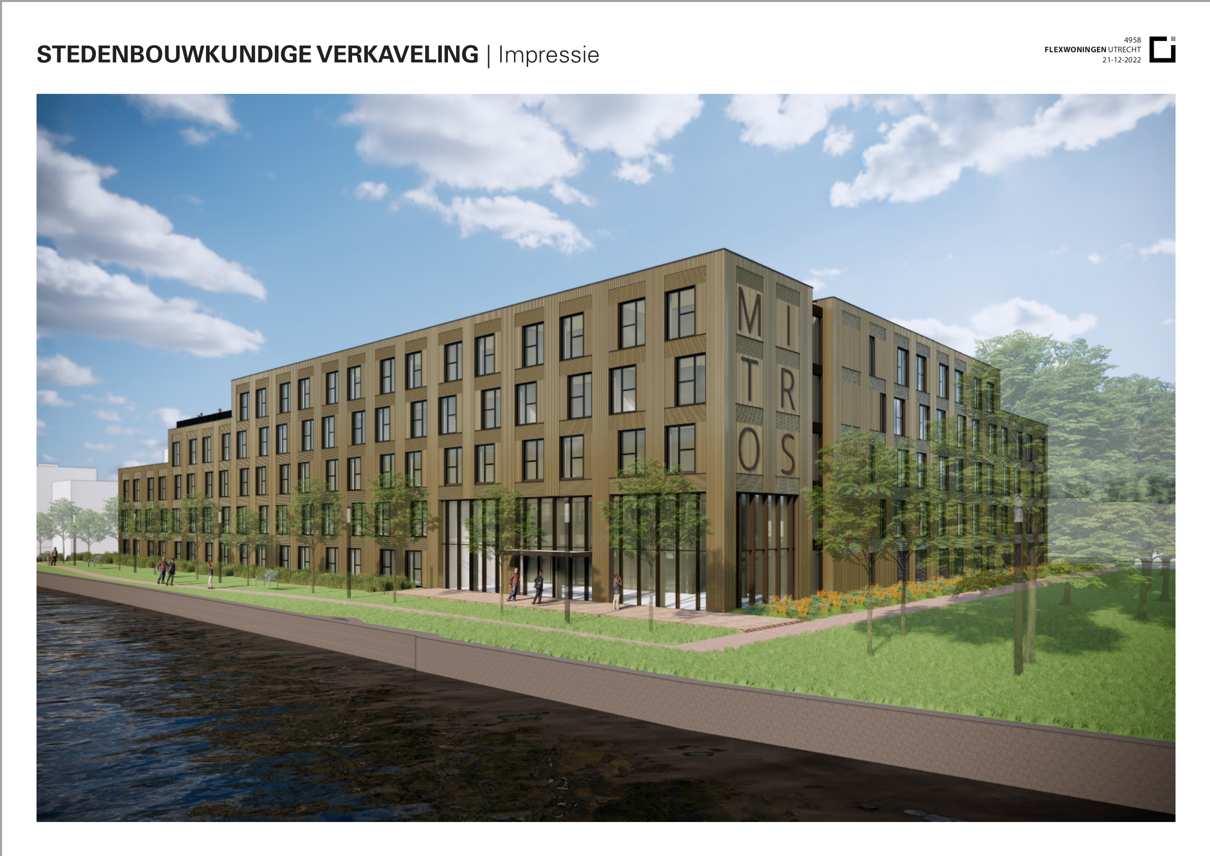 Impressie vanuit de zuid-west kant
